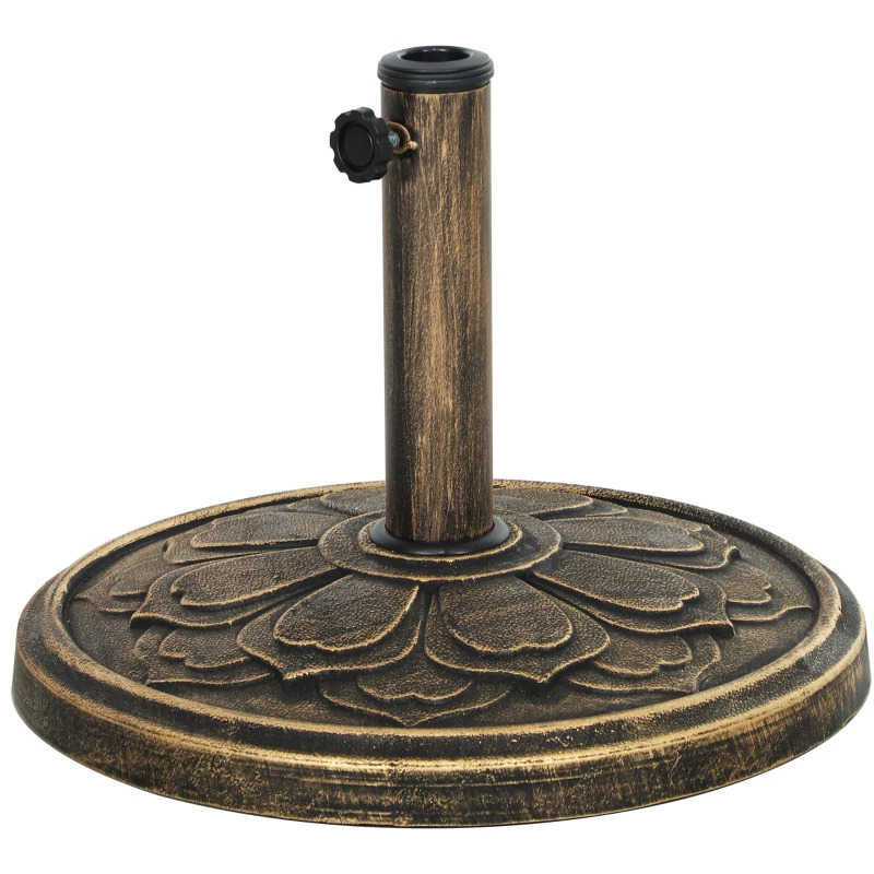 Outsunny Round Resin Patio Umbrella Base