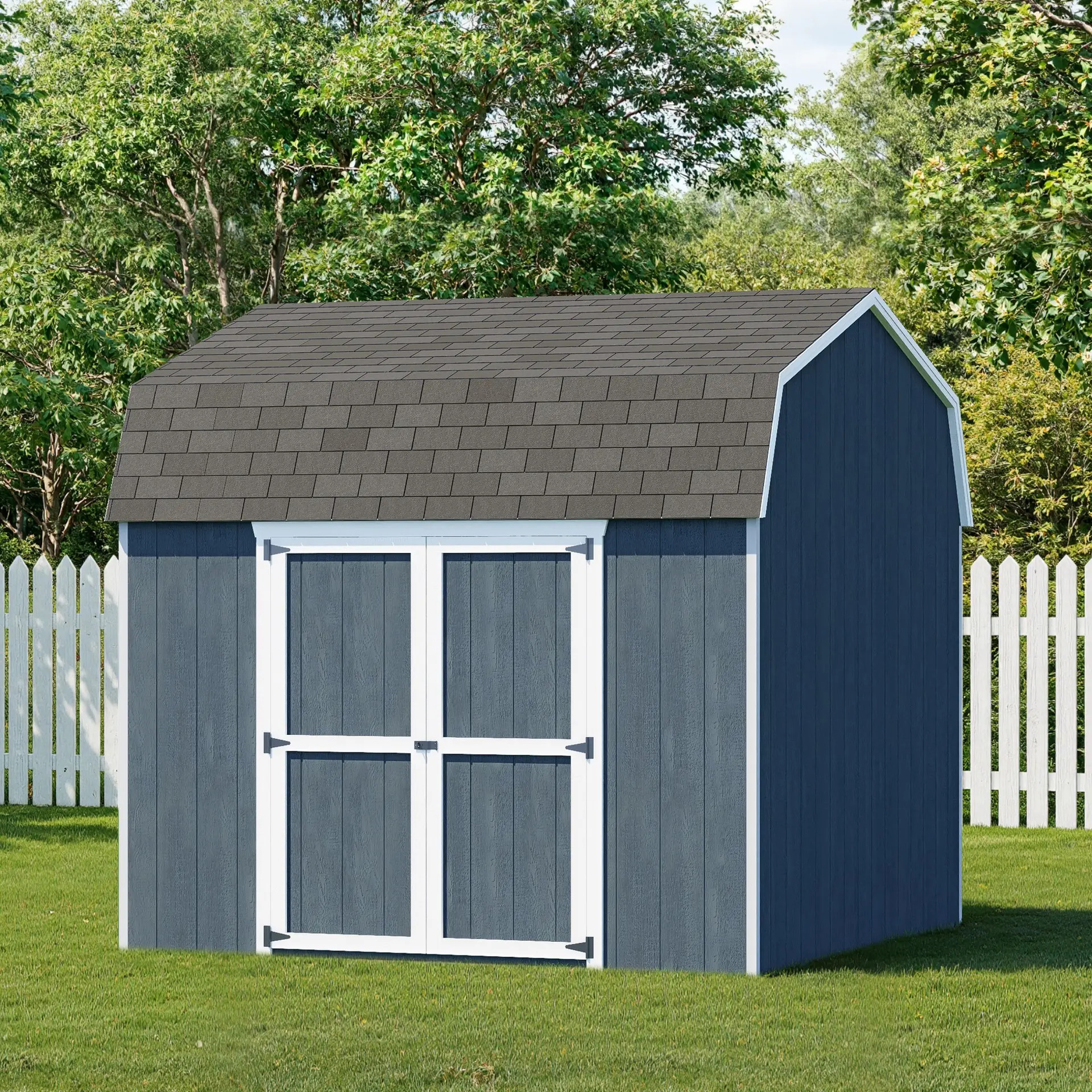 Little Cottage Co 10 x 10 Foot Value Gambrel Barn with Side Entry