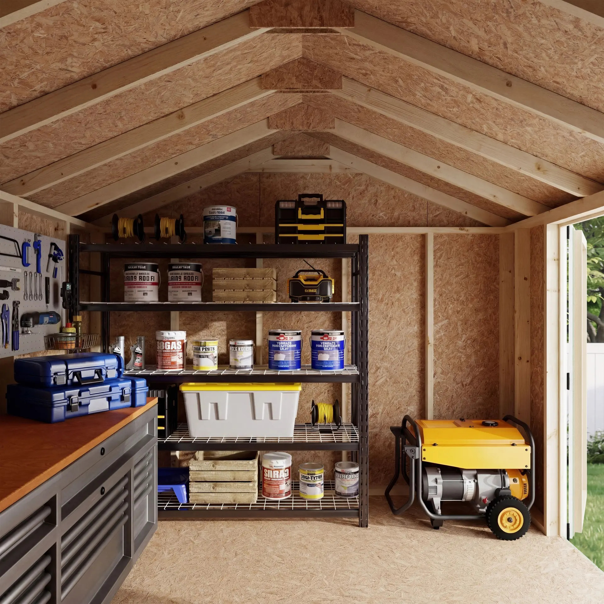 Little Cottage Co 10 x 10 Foot Value Gable Shed with Side Entry