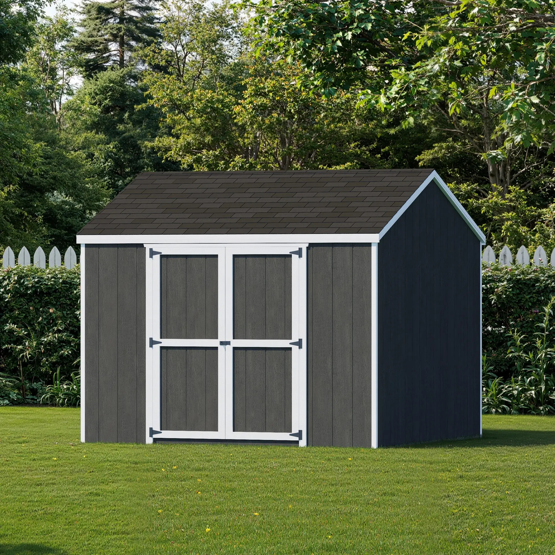 Little Cottage Co 10 x 10 Foot Value Gable Shed with Side Entry