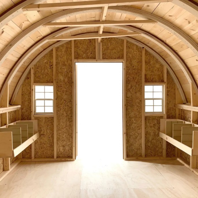 Little Cottage Co 10 x 10 Foot Round Roof Chicken Coop