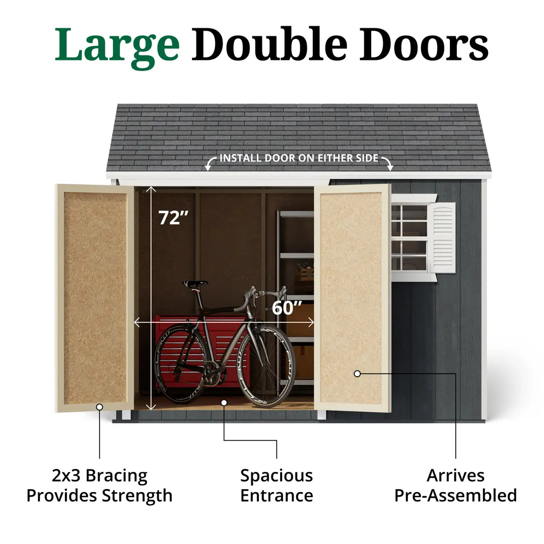 Little Cottage Co. 10 x 10 Foot Value Workshop Shed - Precut Kit