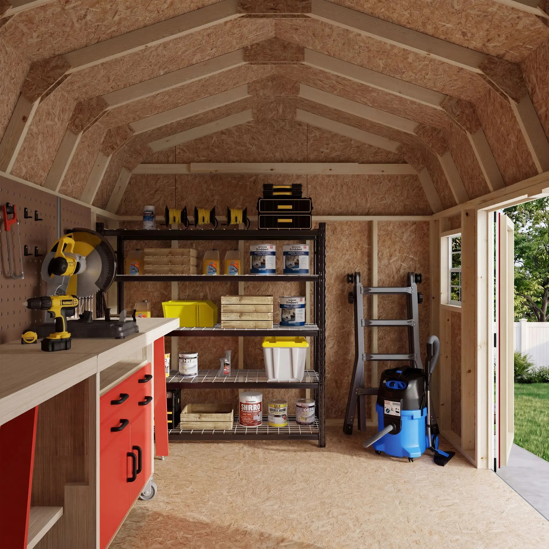 Little Cottage Co 10 x 12 Foot Value Gambrel Barn Workshop