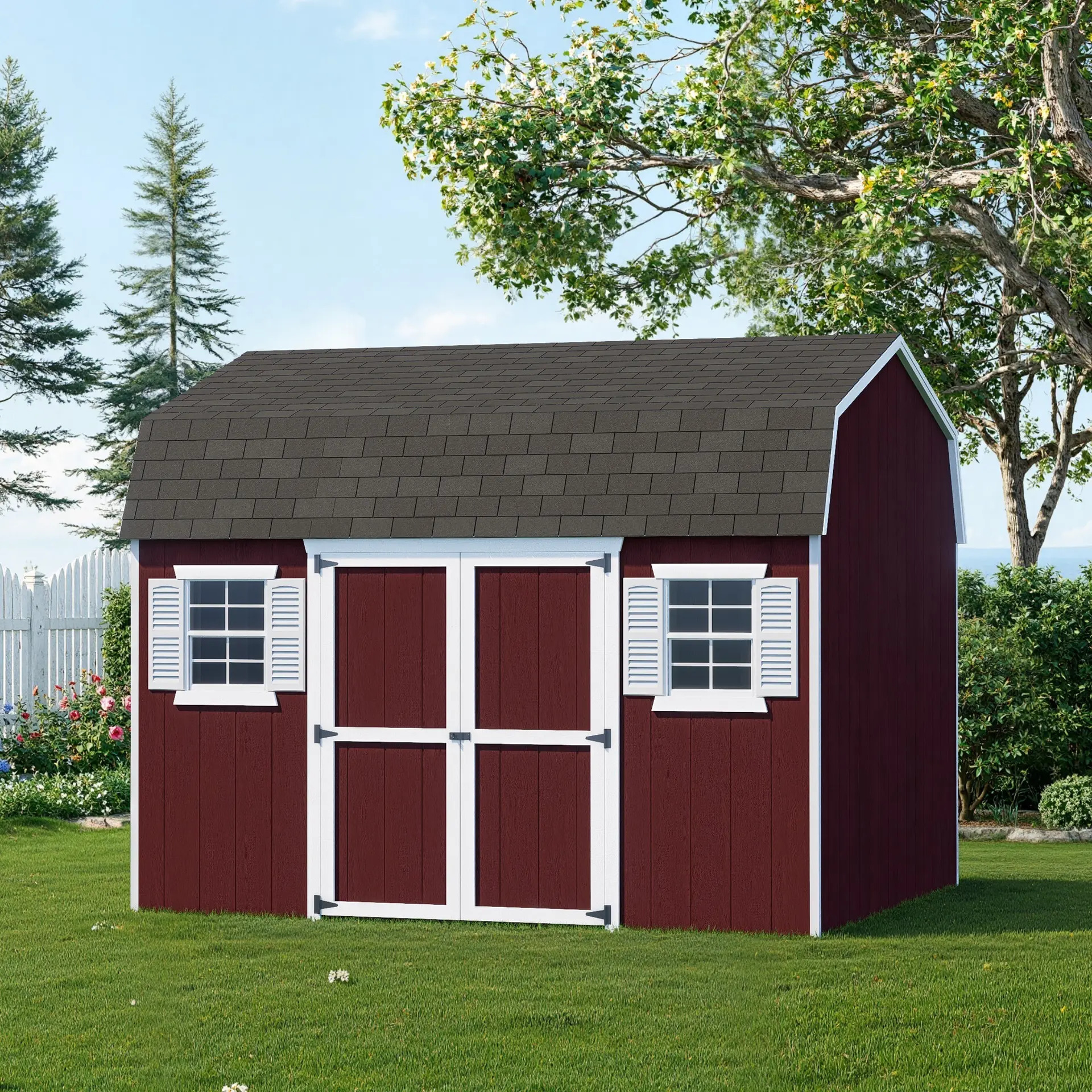 Little Cottage Co 10 x 12 Foot Value Gambrel Barn Workshop
