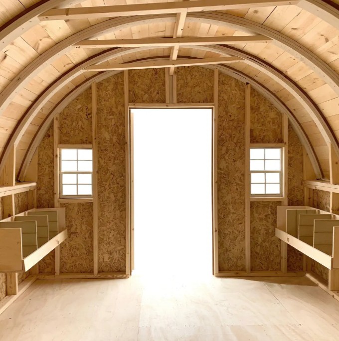 Little Cottage Co 10 x 14 Foot Round Roof Chicken Coop