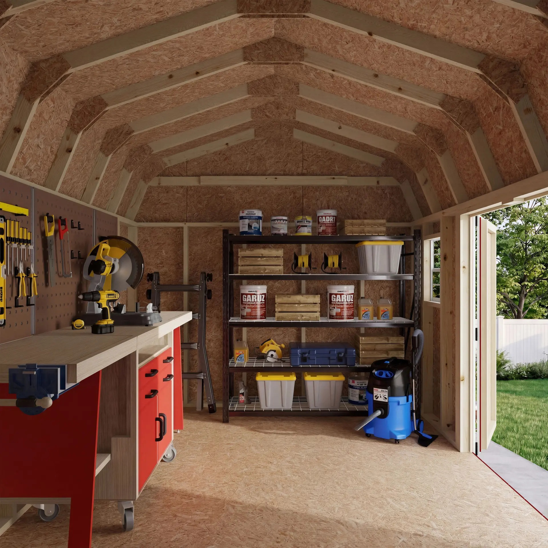 Little Cottage Co 10 x 14 Foot Value Gambrel Barn Workshop