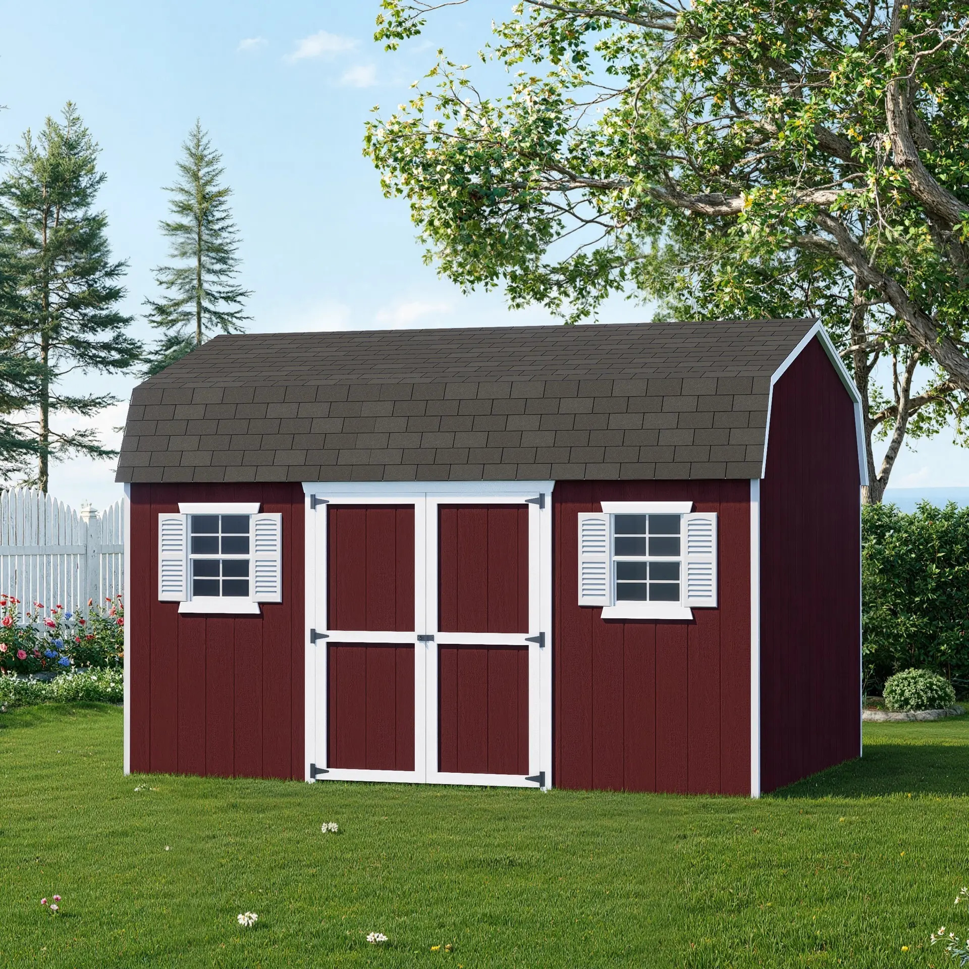 Little Cottage Co 10 x 14 Foot Value Gambrel Barn Workshop
