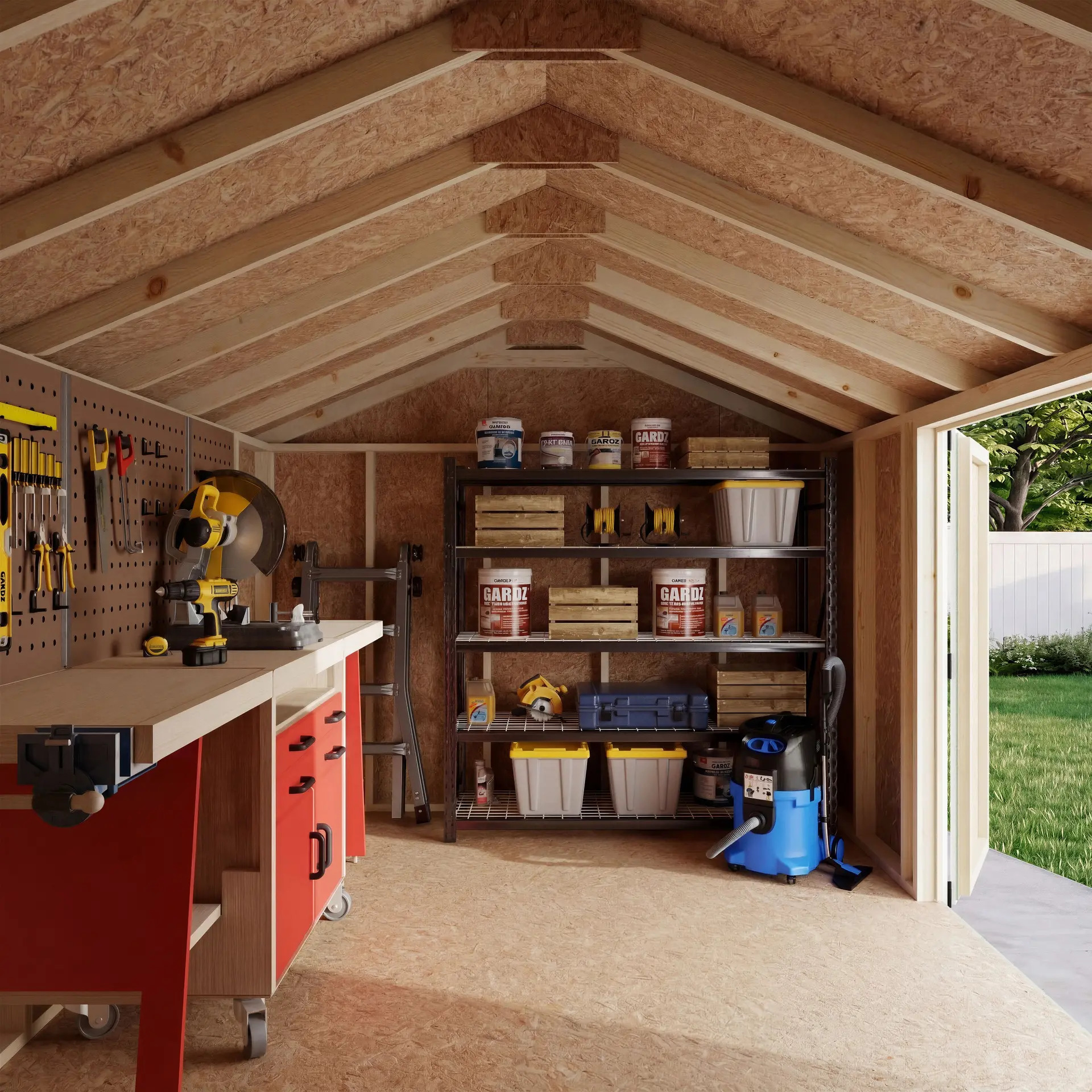 Little Cottage Co 10 x 14 Foot Value Gable Shed with Side Entry