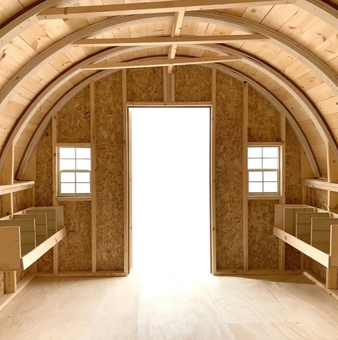 Little Cottage Co 10 x 16 Foot Round Roof Chicken Coop
