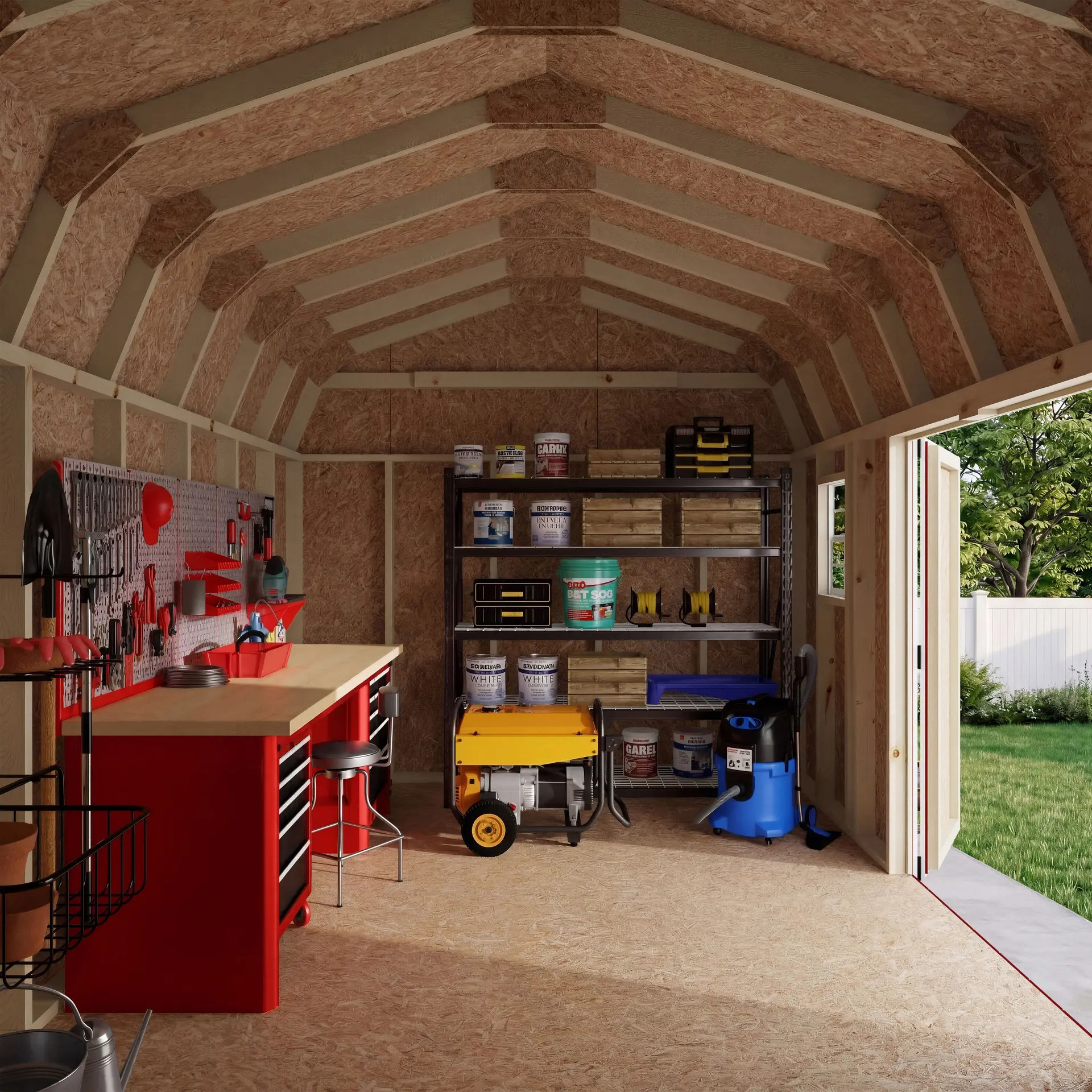 Little Cottage Co 10 x 16 Foot Value Gambrel Barn Workshop