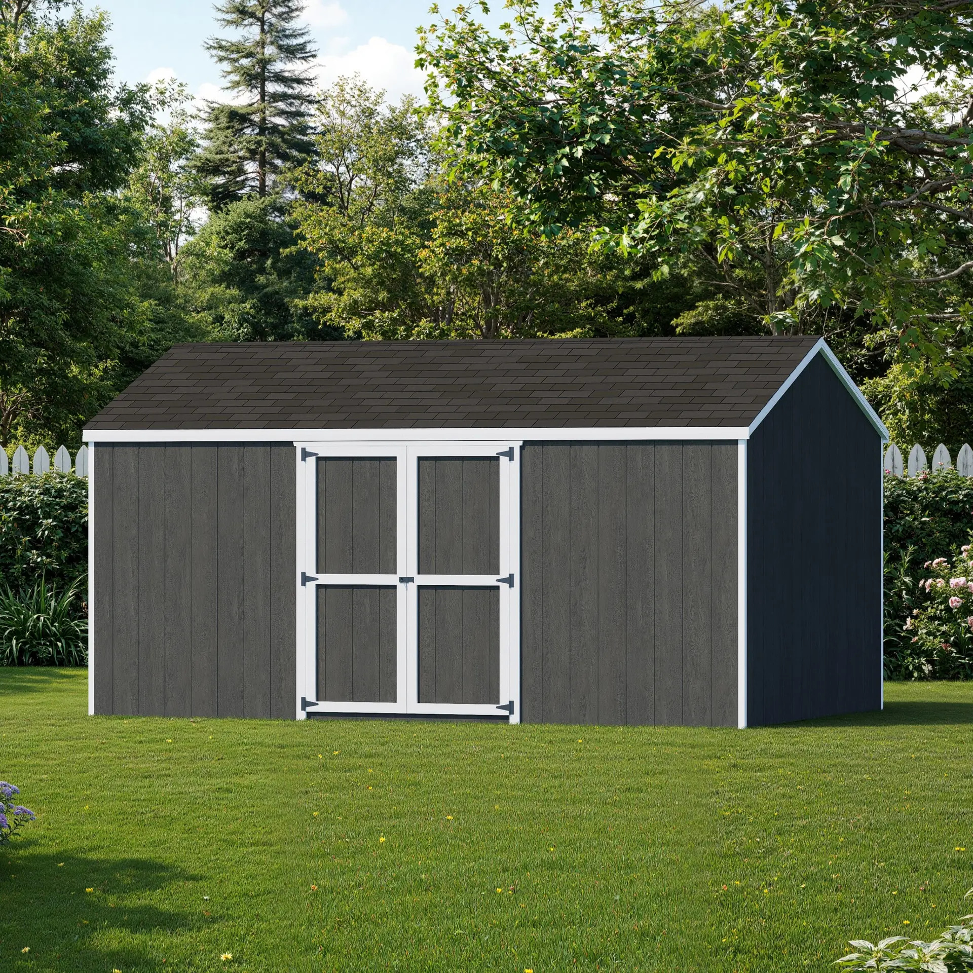 Little Cottage Co 10 x 16 Foot Value Gable Shed with Side Entry