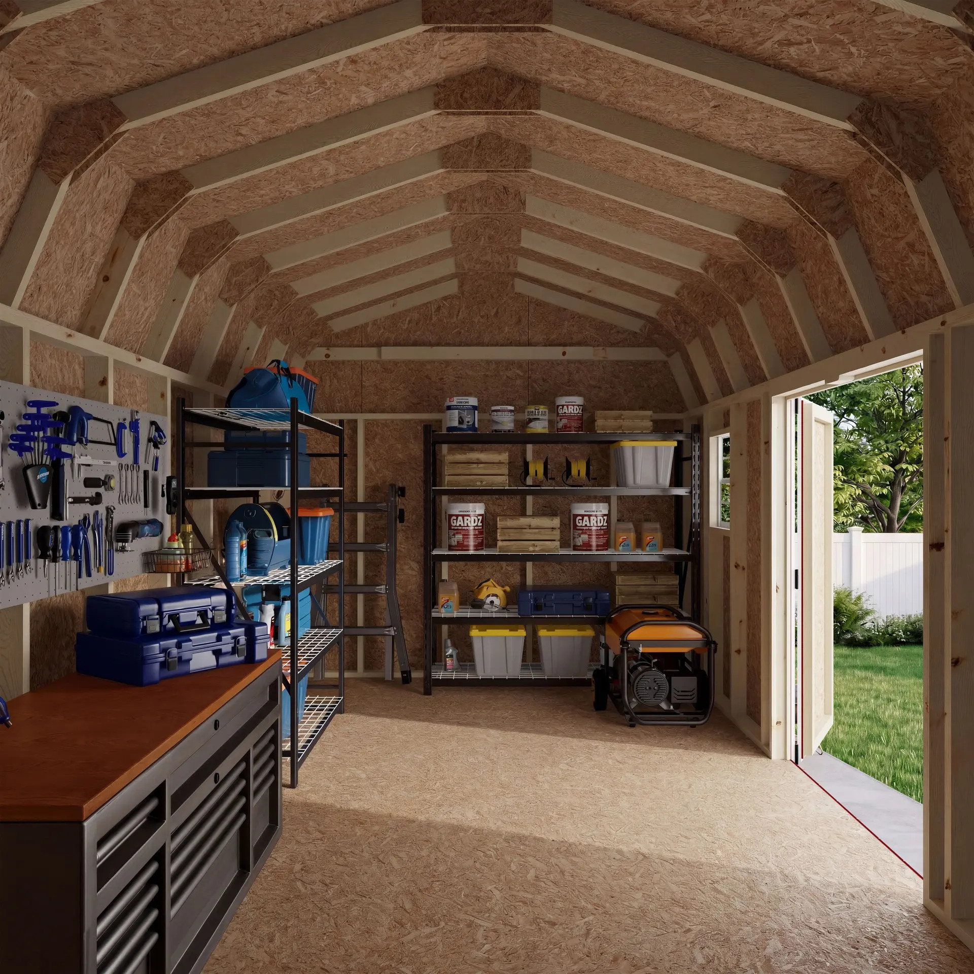 Little Cottage Co 10 x 18 Foot Value Gambrel Barn Workshop