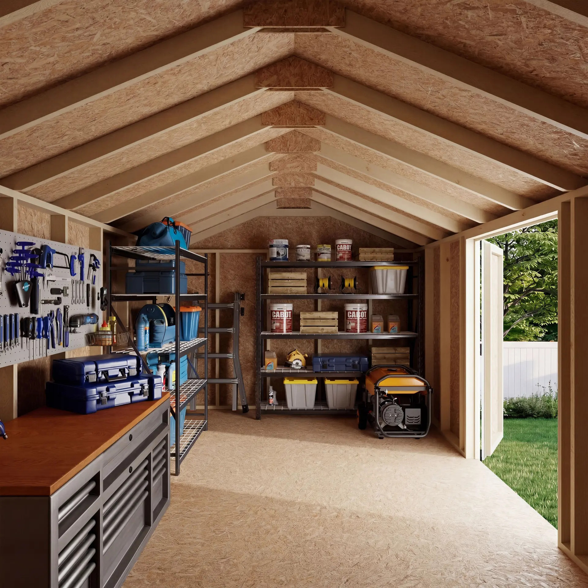 Little Cottage Co 10 x 18 Foot Value Gable Shed with Side Entry