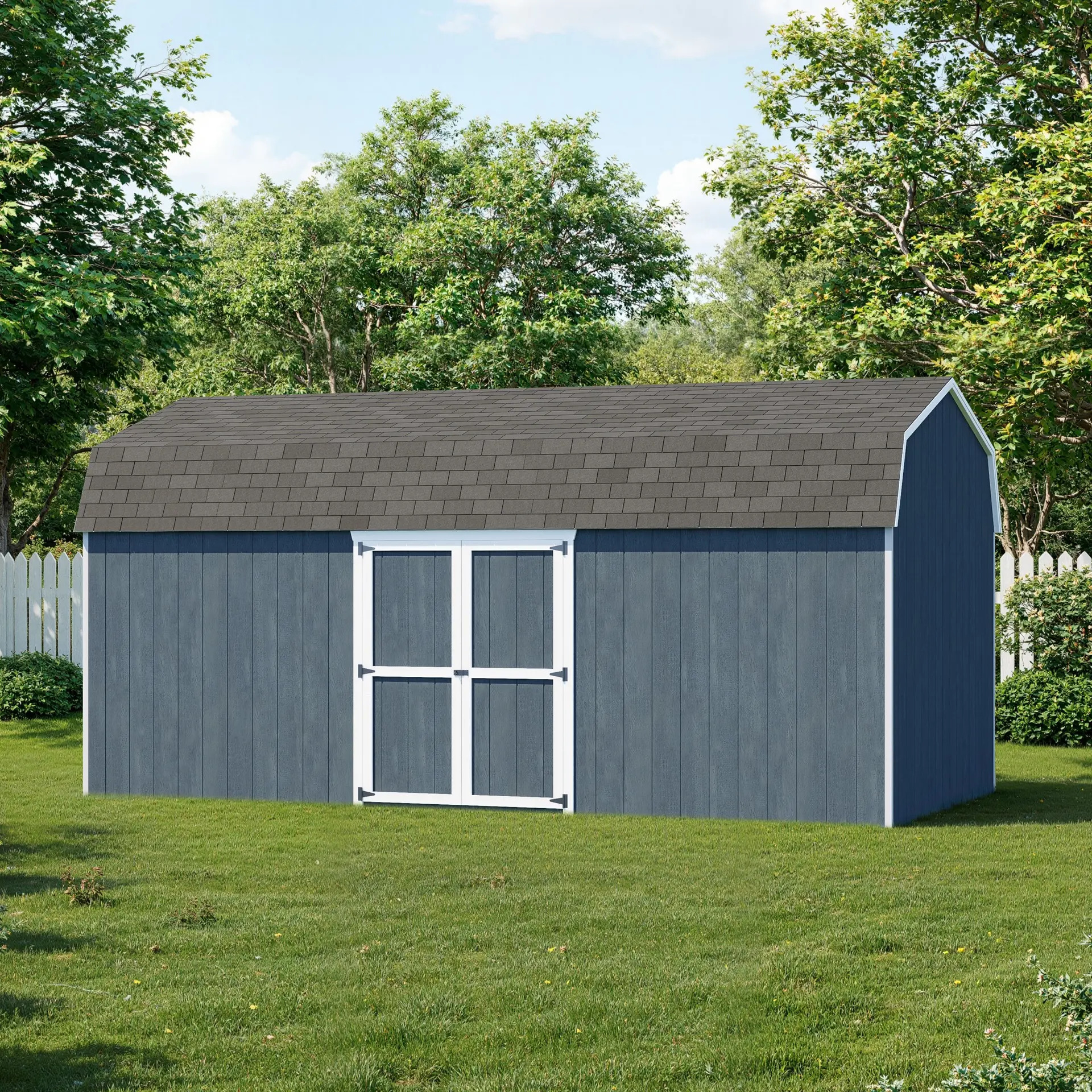 Little Cottage Co 10 x 20 Foot Value Gambrel Barn with Side Entry