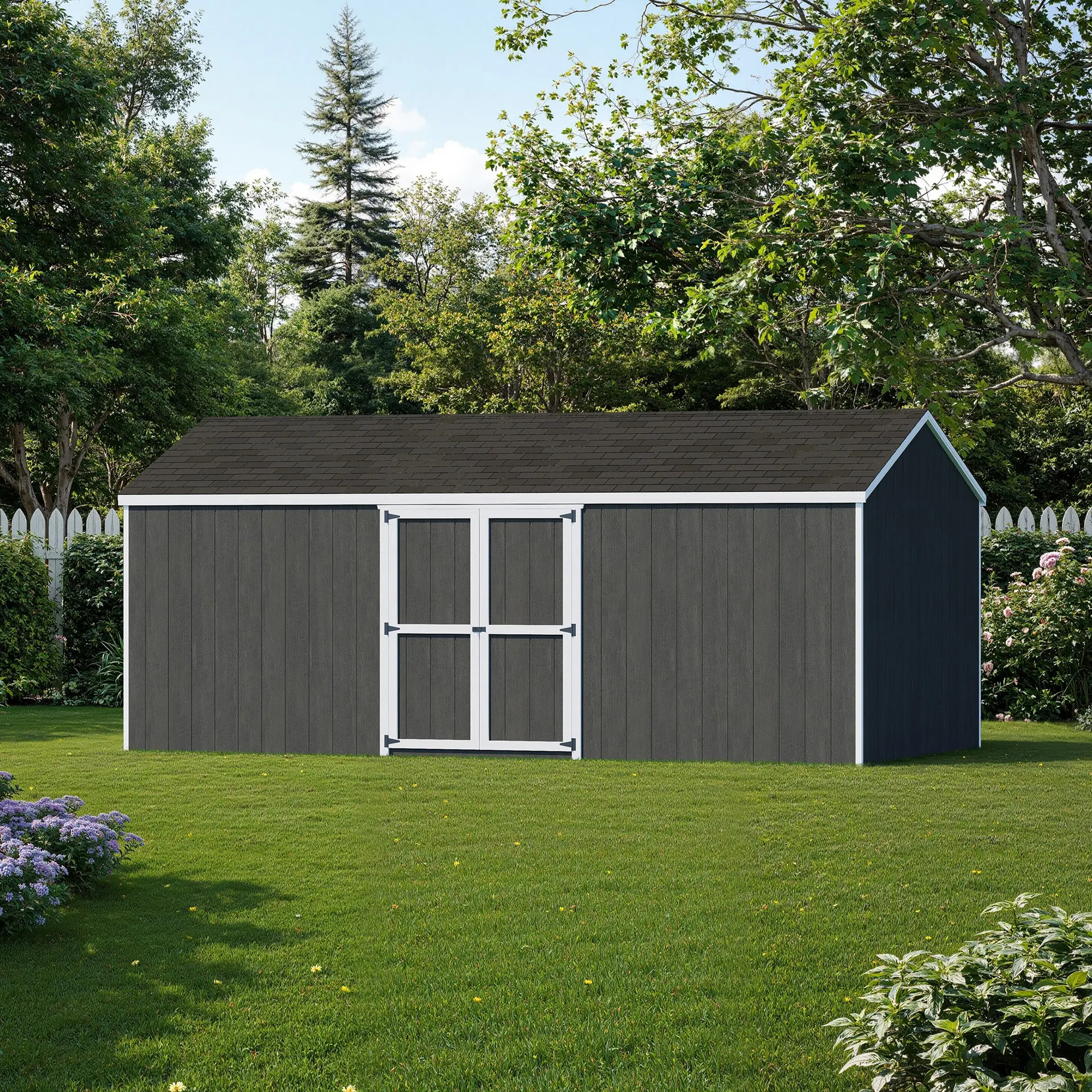 Little Cottage Co 10 x 20 Foot Value Gable Shed with Side Entry