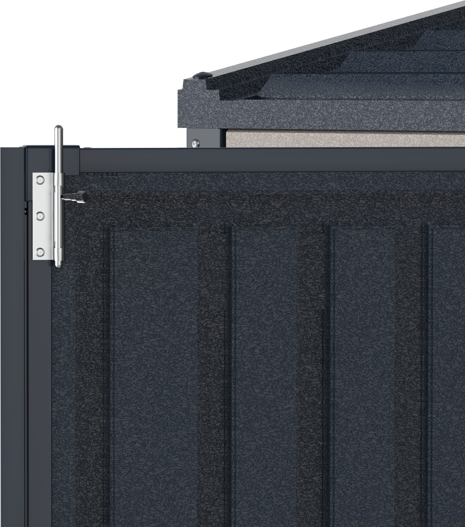 DuraMax 10 x 4 Foot SideMate Plus Pro Vinyl Shed with Foundation Kit