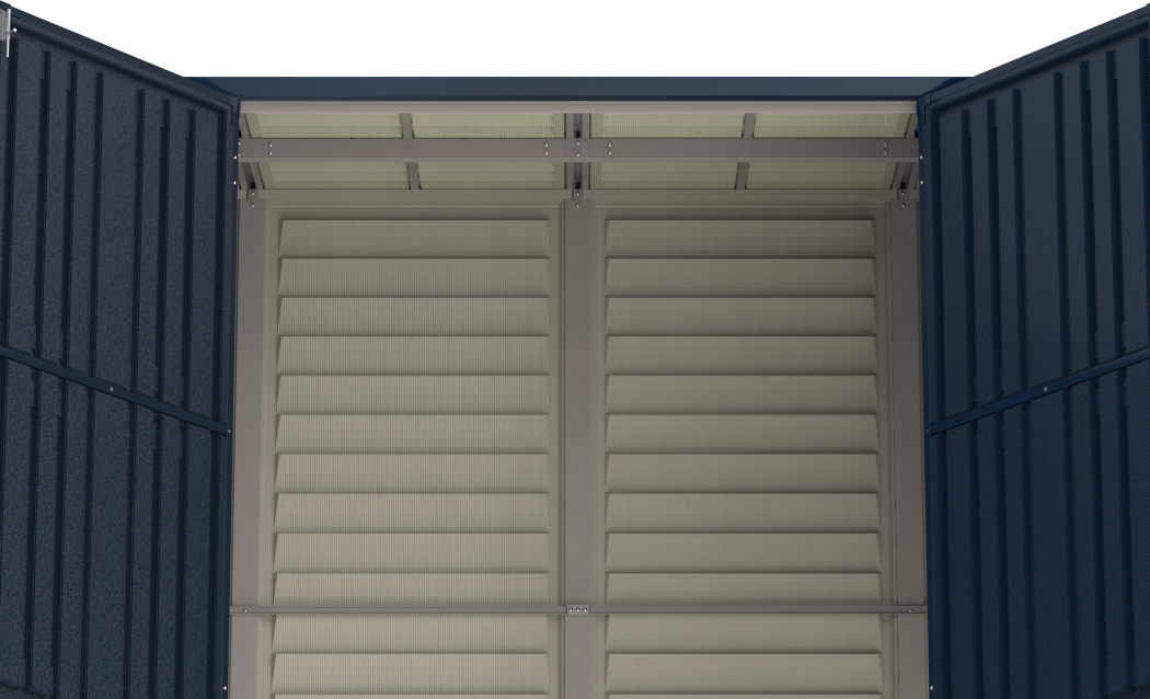DuraMax 10 x 4 Foot SideMate Plus Pro Vinyl Shed with Foundation Kit
