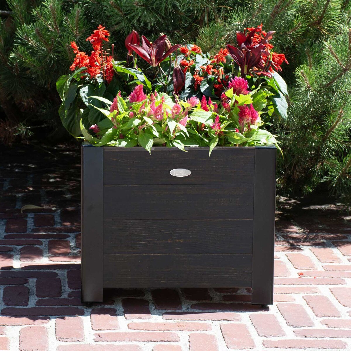 JR Home Square Urban Garden Low Profile Planter
