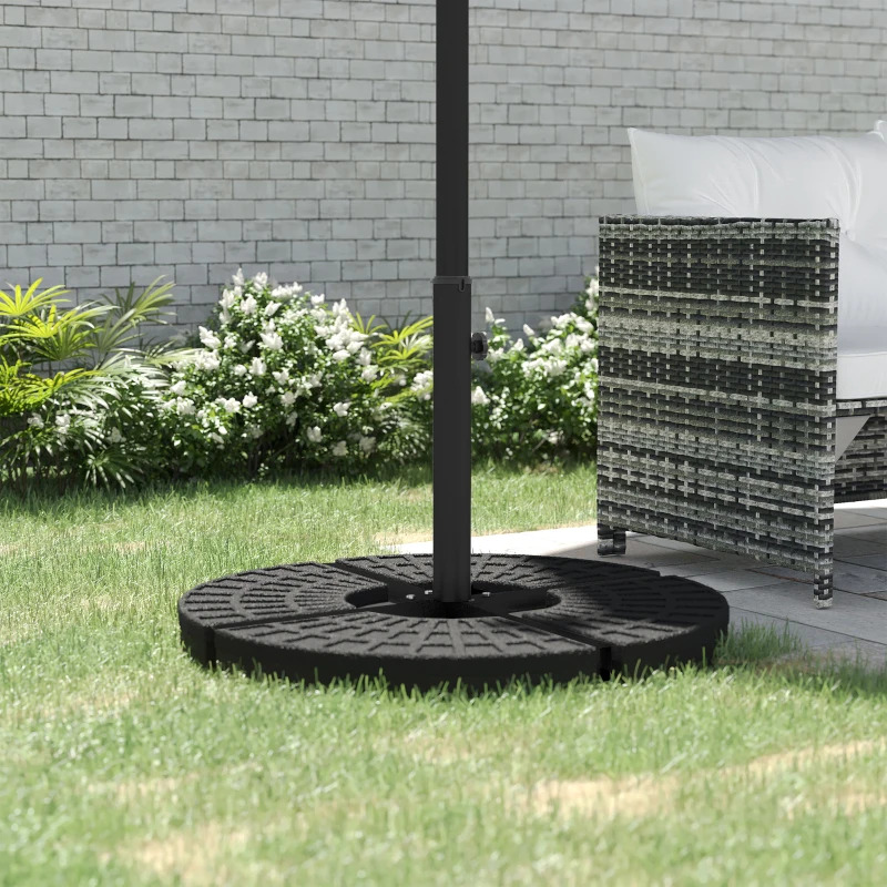 Outsunny Universal Cross Brace Stand for Offset Umbrellas