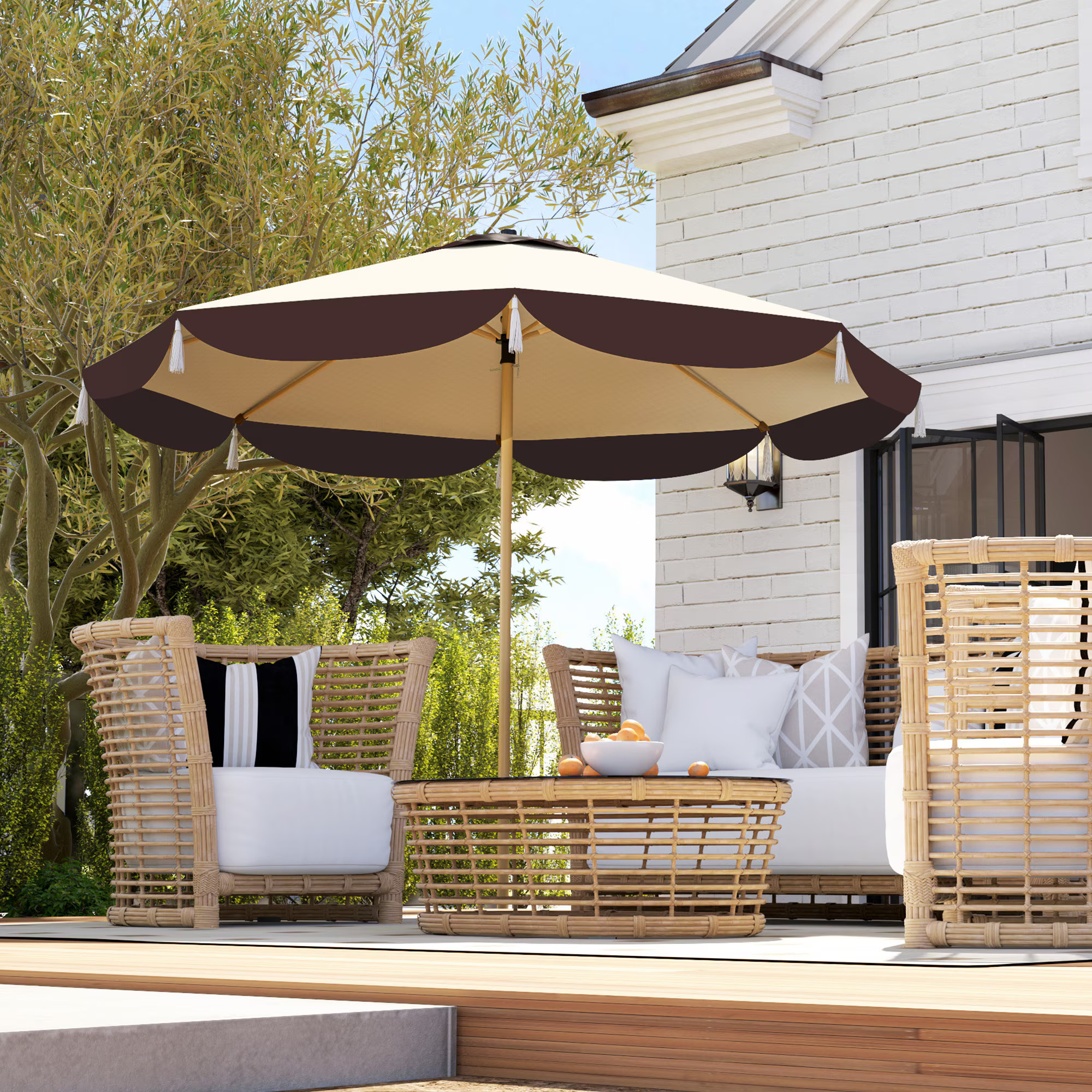 Outsunny 9 Foot Patio Umbrella
