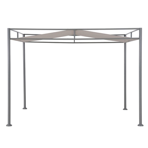 Sunjoy 10 x 10 Foot Darkeford Steel Frame Sling Fabric Pergola