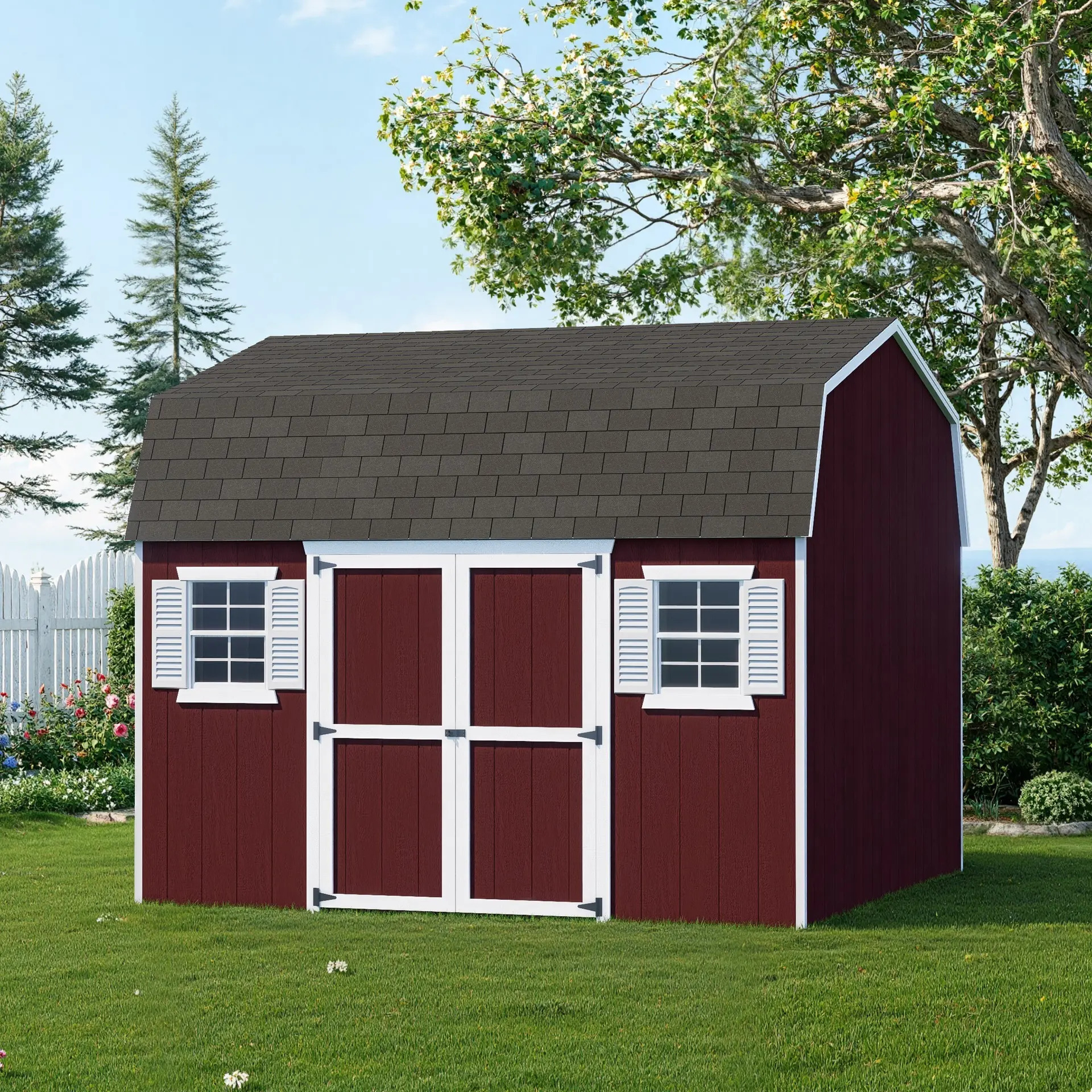 Little Cottage Co 12 x 12 Foot Value Gambrel Barn Workshop