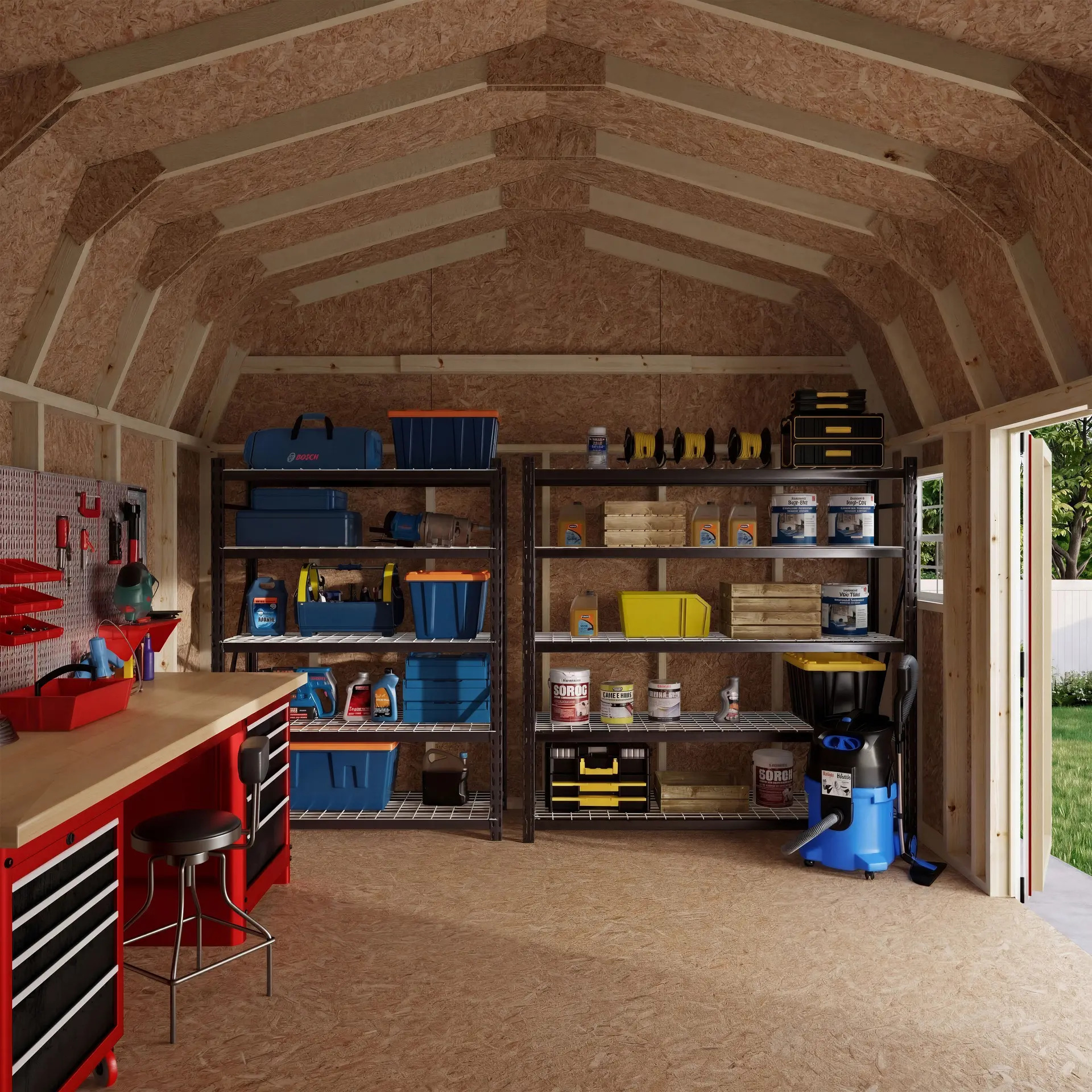 Little Cottage Co 12 x 14 Foot Value Gambrel Barn Workshop