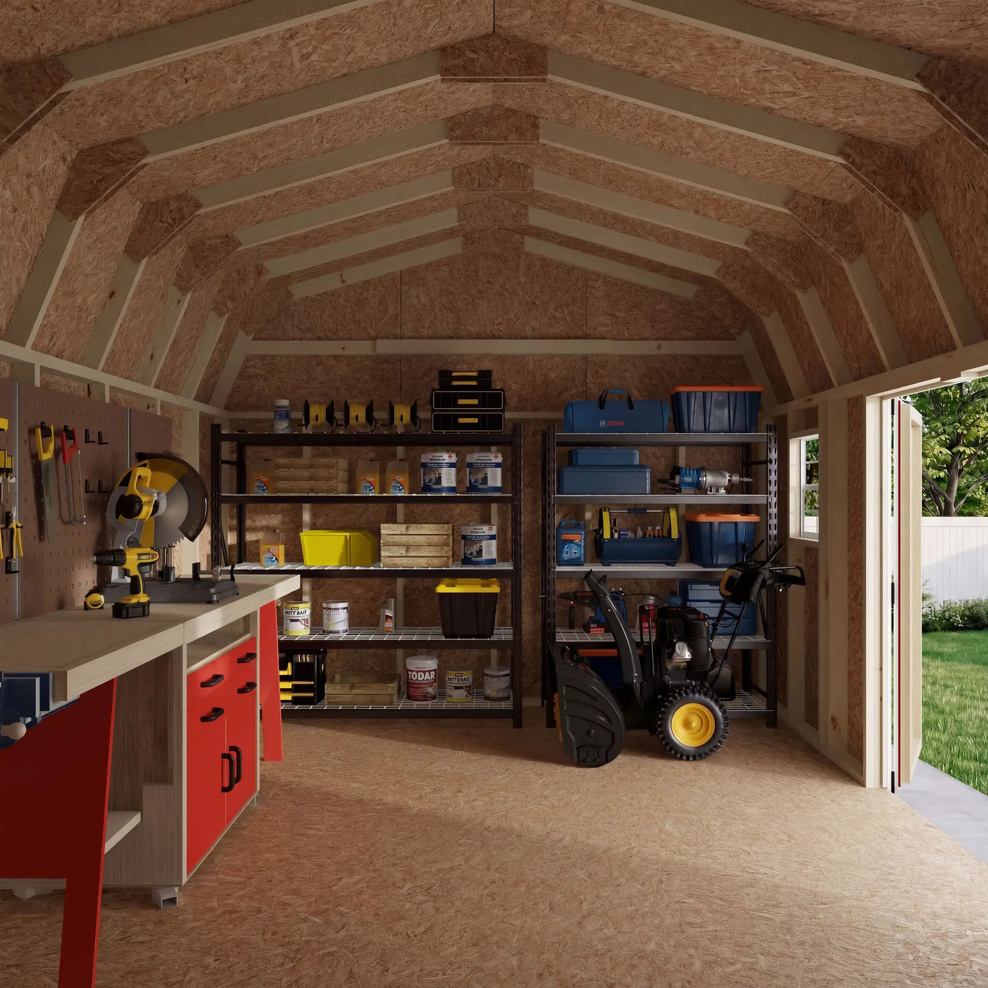 Little Cottage Co 12 x 16 Foot Value Gambrel Barn Workshop