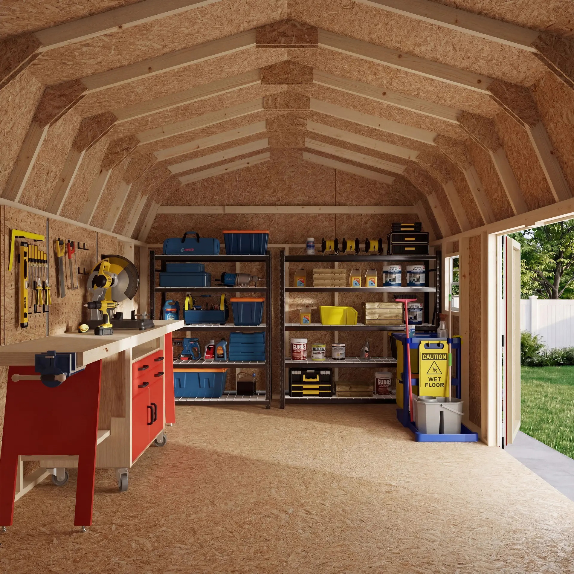 Little Cottage Co 12 x 18 Foot Value Gambrel Barn Workshop