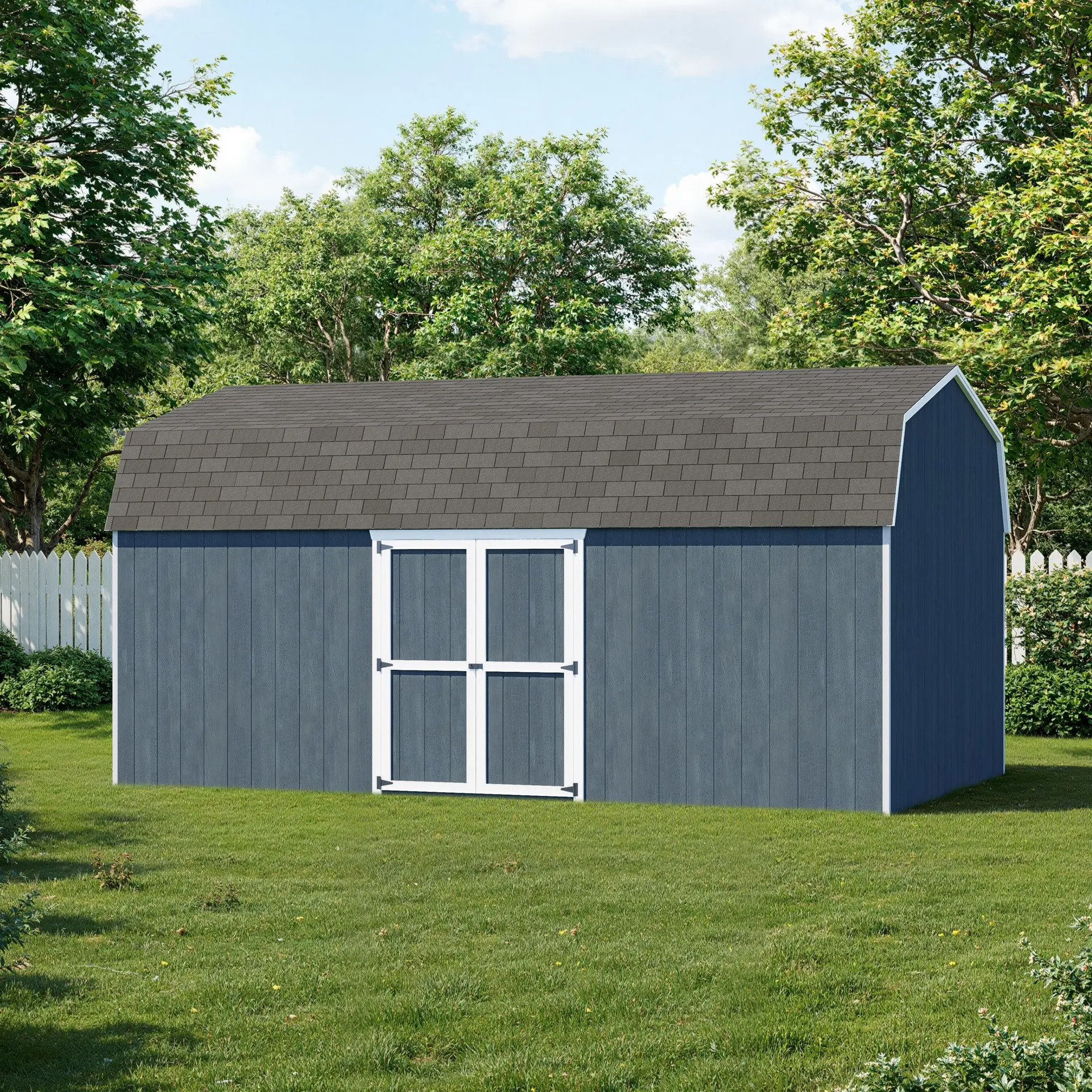 Little Cottage Co 12 x 20 Foot Value Gambrel Barn with Side Entry
