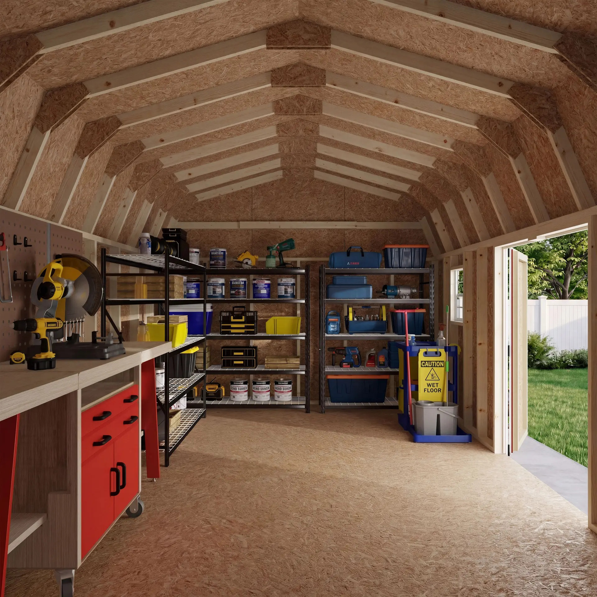 Little Cottage Co 12 x 20 Foot Value Gambrel Barn Workshop