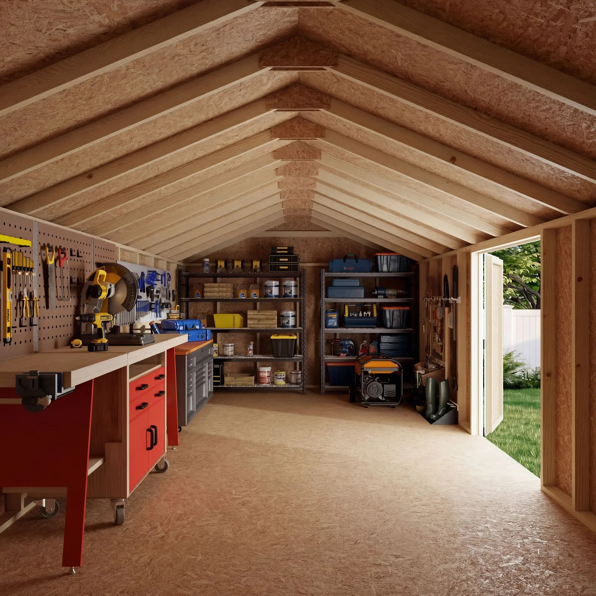 Little Cottage Co 12 x 24 Foot Value Gable Shed with Side Entry