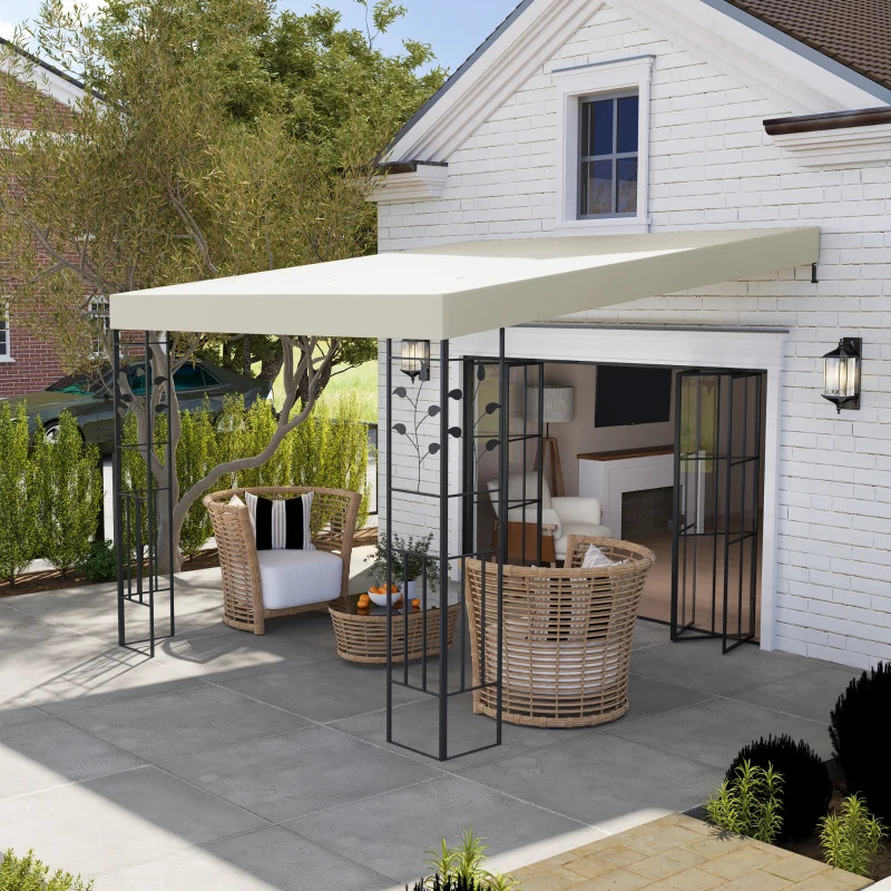 Outsunny 10 x 10 Foot Outdoor Pergola Canopy