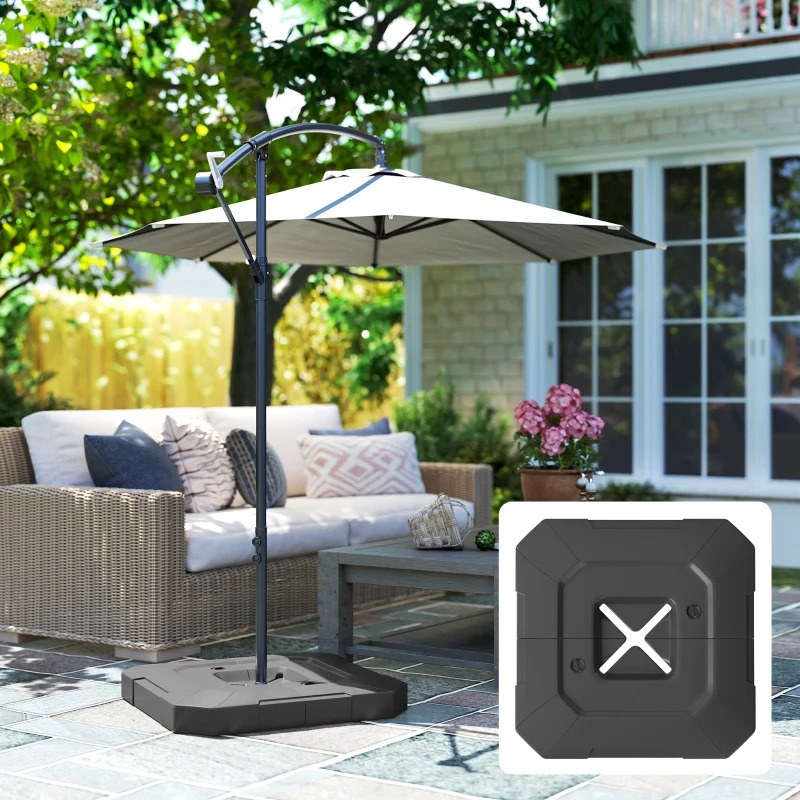 Outsunny 2-Piece Cantilever Umbrella Base Weight Set