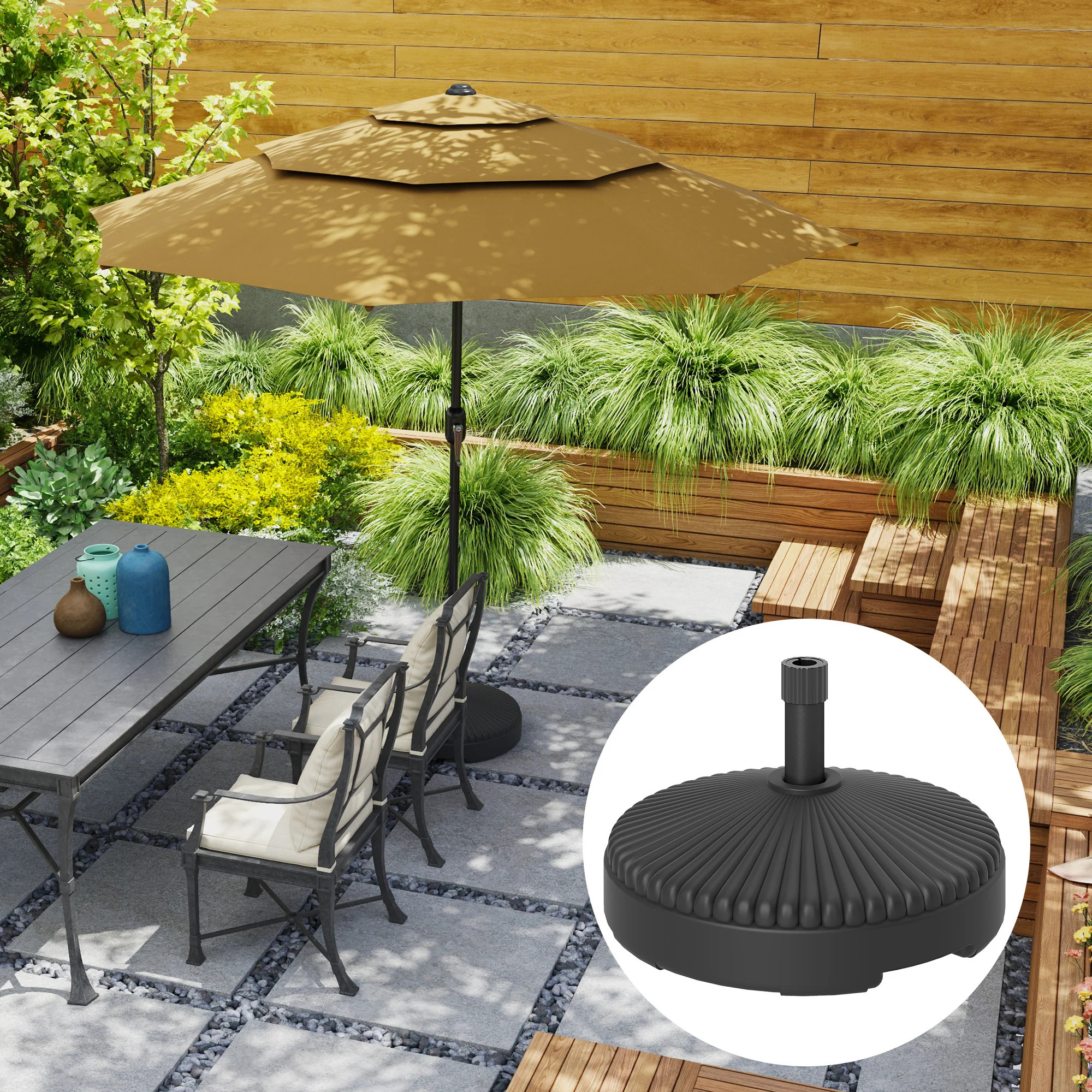 Outsunny 402V00 Patio Umbrella Base