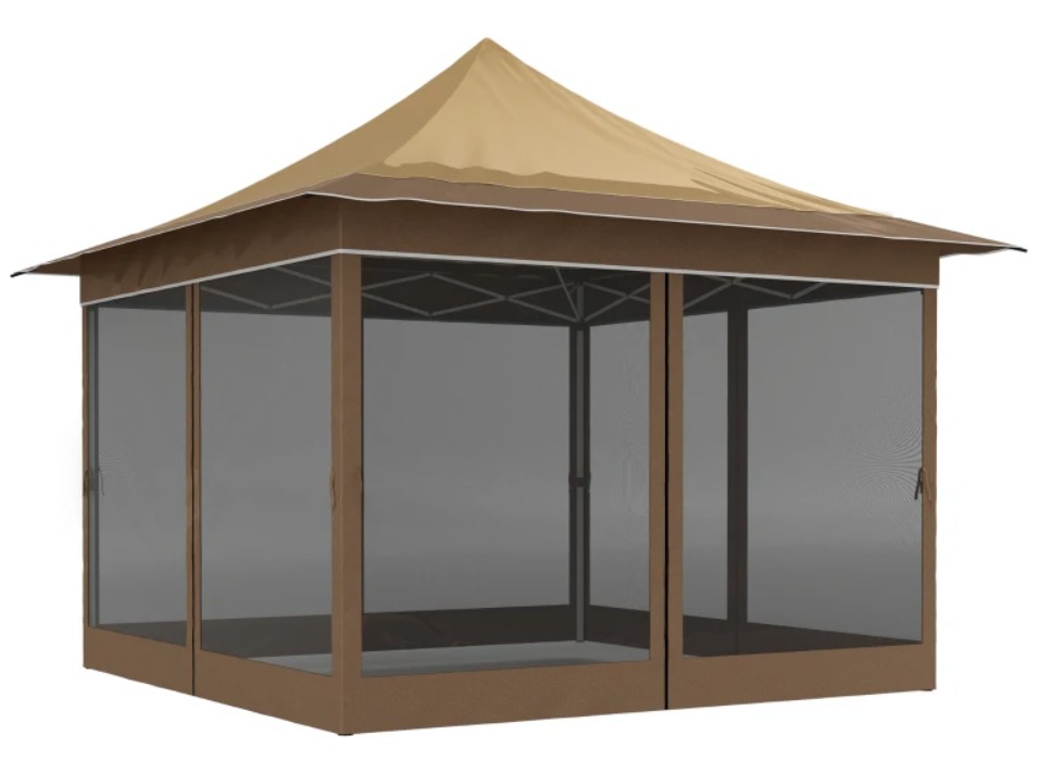 Outsunny 12 x 12 Foot Canopy Tent with Mesh Netting