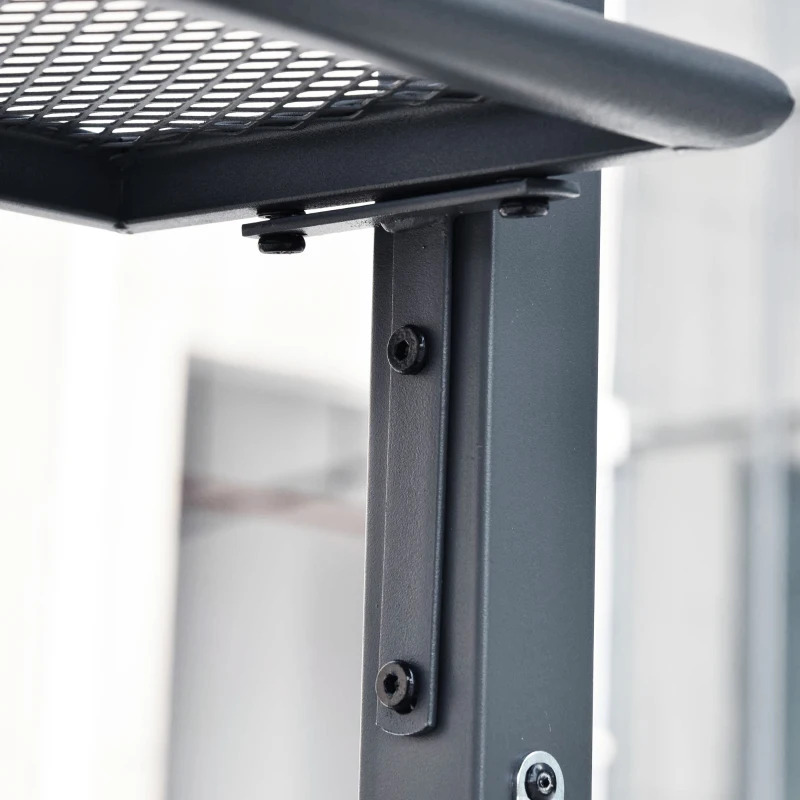 Outsunny 8 x 5 Foot Grey Double Roof Outdoor Grill Gazebo