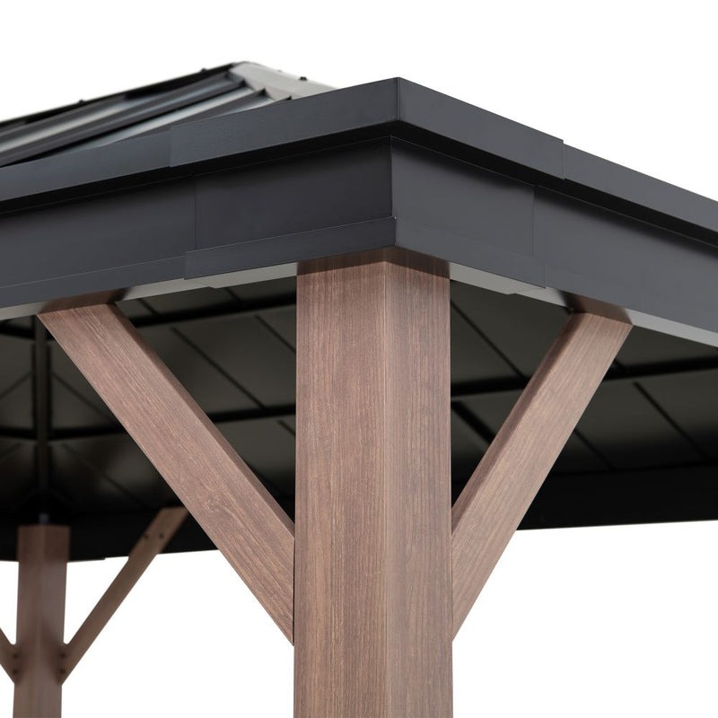 Sunjoy 11 x 13 Foot Cedarville Skylight Gazebo