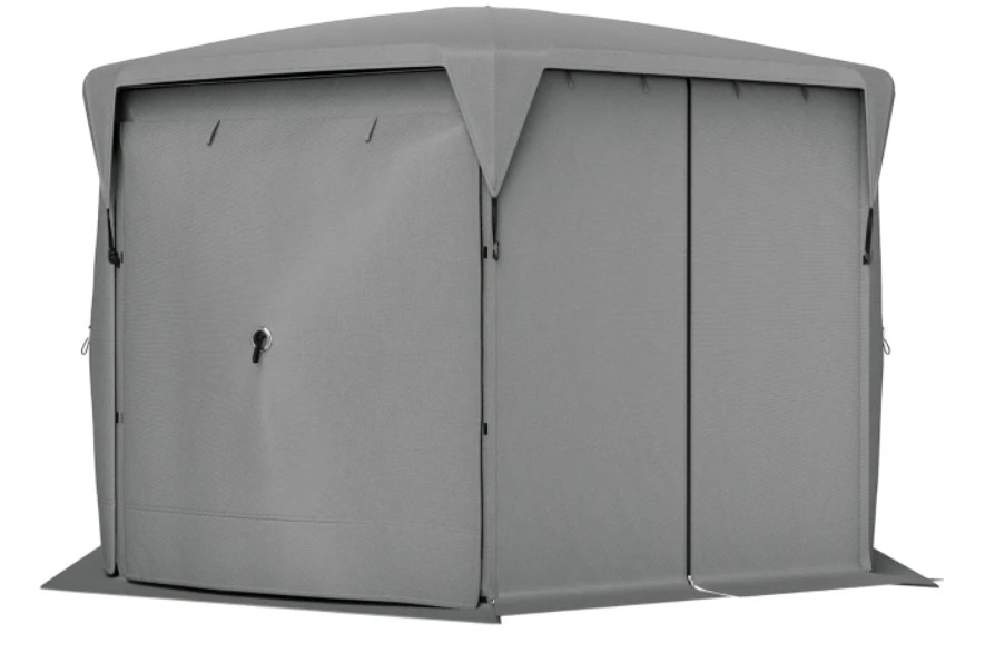 Outsunny 11 x 11 Foot Pop Up Gazebo Screen Tent with Removable Roof Cover