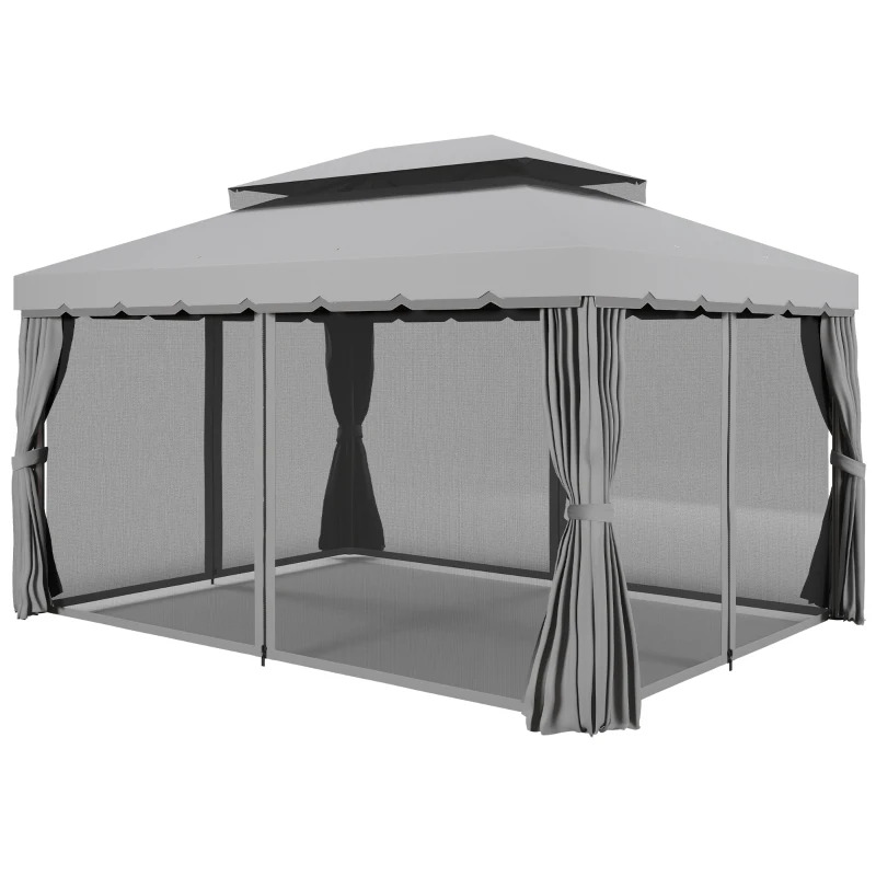 Outsunny 10 x 13 Foot Aluminum Patio Gazebo