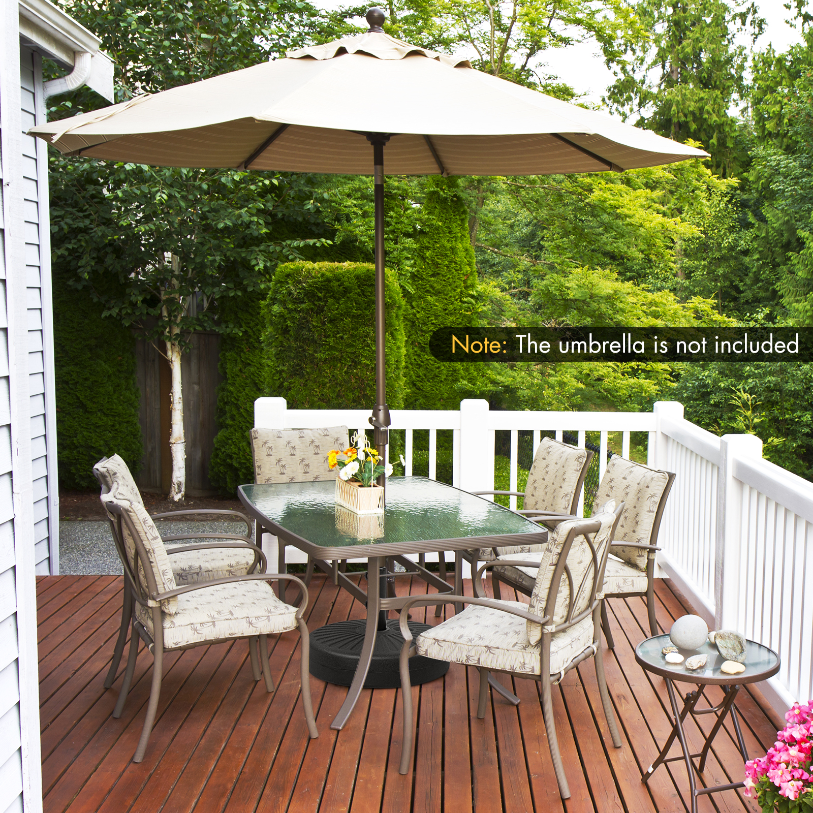 Costway 20 Inch Fillable Umbrella Base
