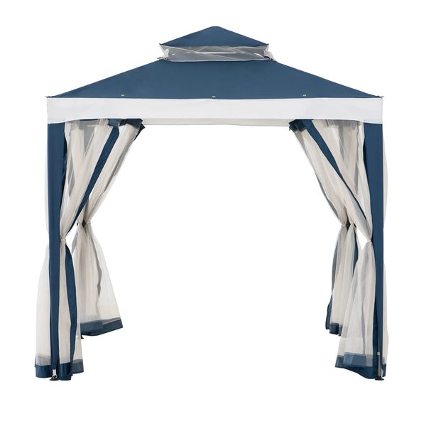 Sunjoy 8 x 8 Foot Chatam Soft-Top Mosquito Net Gazebo