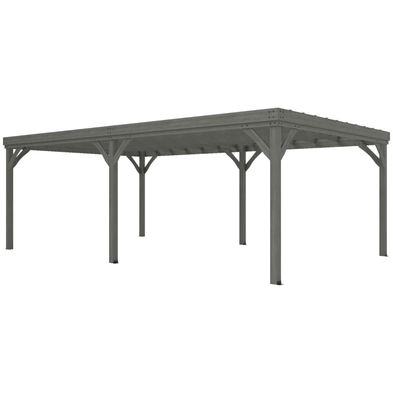 Outsunny 12 x 20 Foot Outdoor Wooden Pergola
