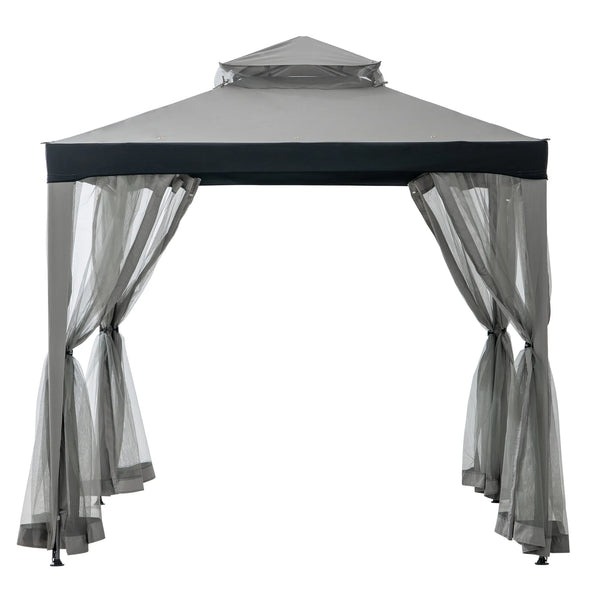 Sunjoy 8 x 8 Foot Chatam Soft-Top Mosquito Net Gazebo