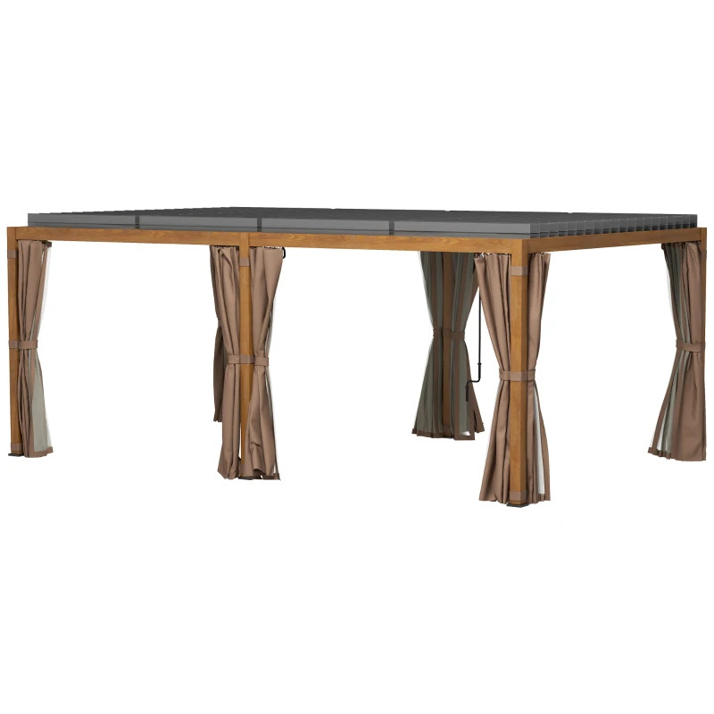 Outsunny 12 x 19 Foot Aluminum Pergola