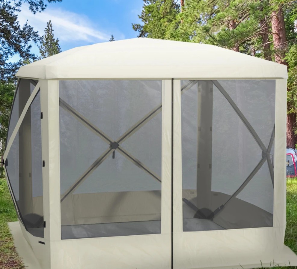 Outsunny 7 x 7 Foot Pop Up Screen House Tent
