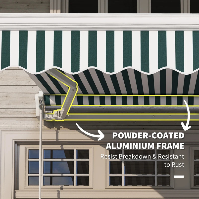 Outsunny 8 x 7 Foot Retractable Sunshade Awning