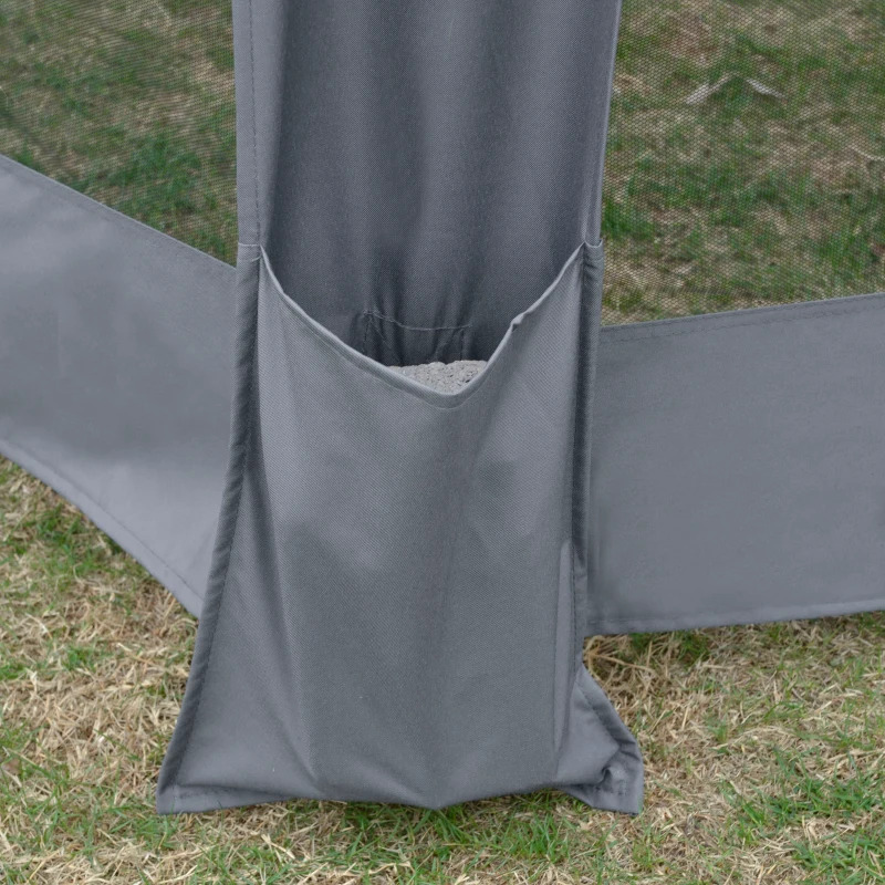 Outsunny 13 x 11 Foot Hexagonal Pop Up Gazebo