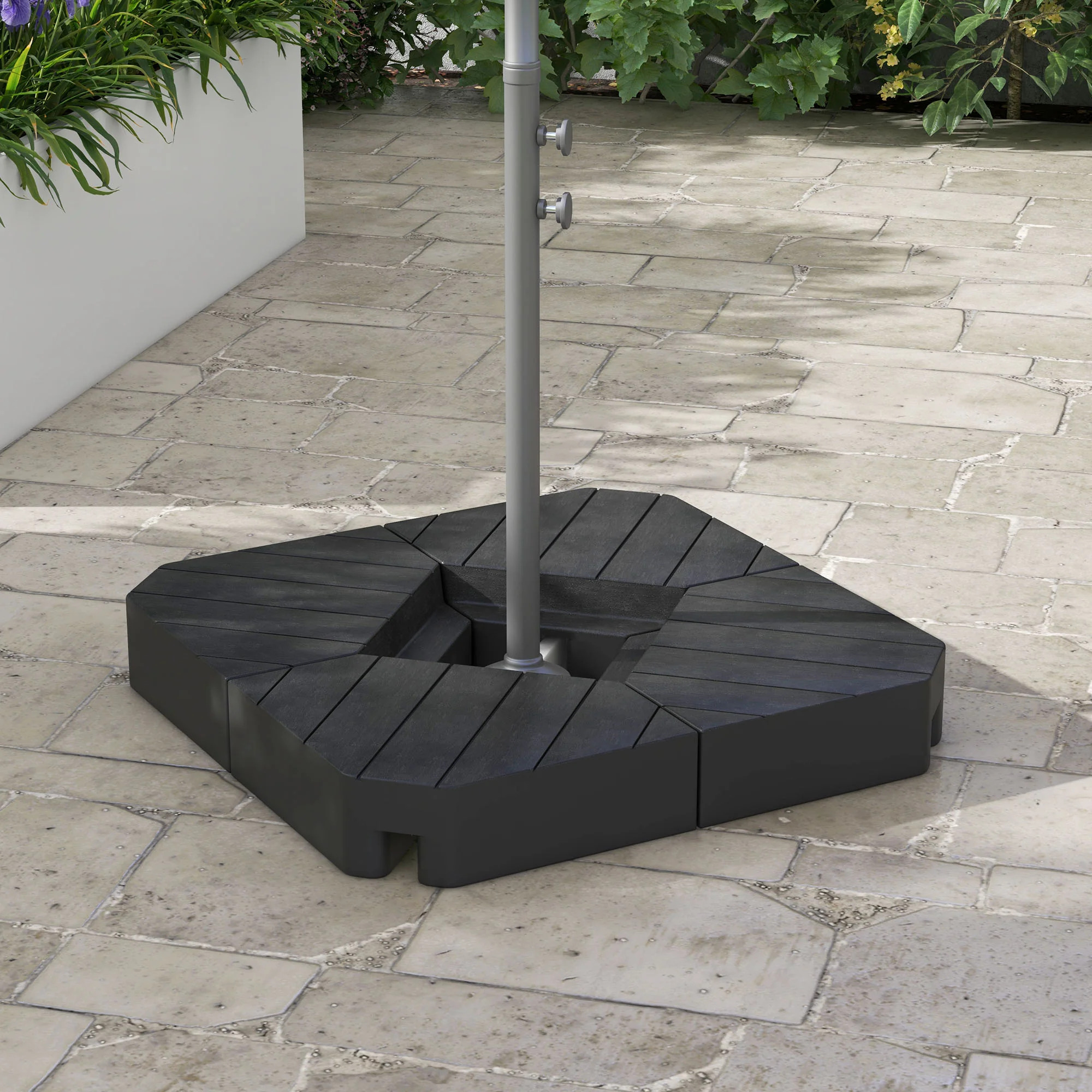 Outsunny Black Offset Umbrella Base