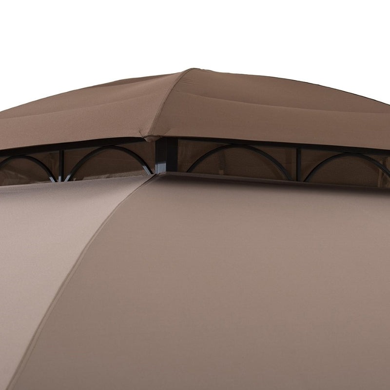 Sunjoy 13 1/2 x 13 1/2 Foot Hexagonal Soft-Top Patio Gazebo Kit